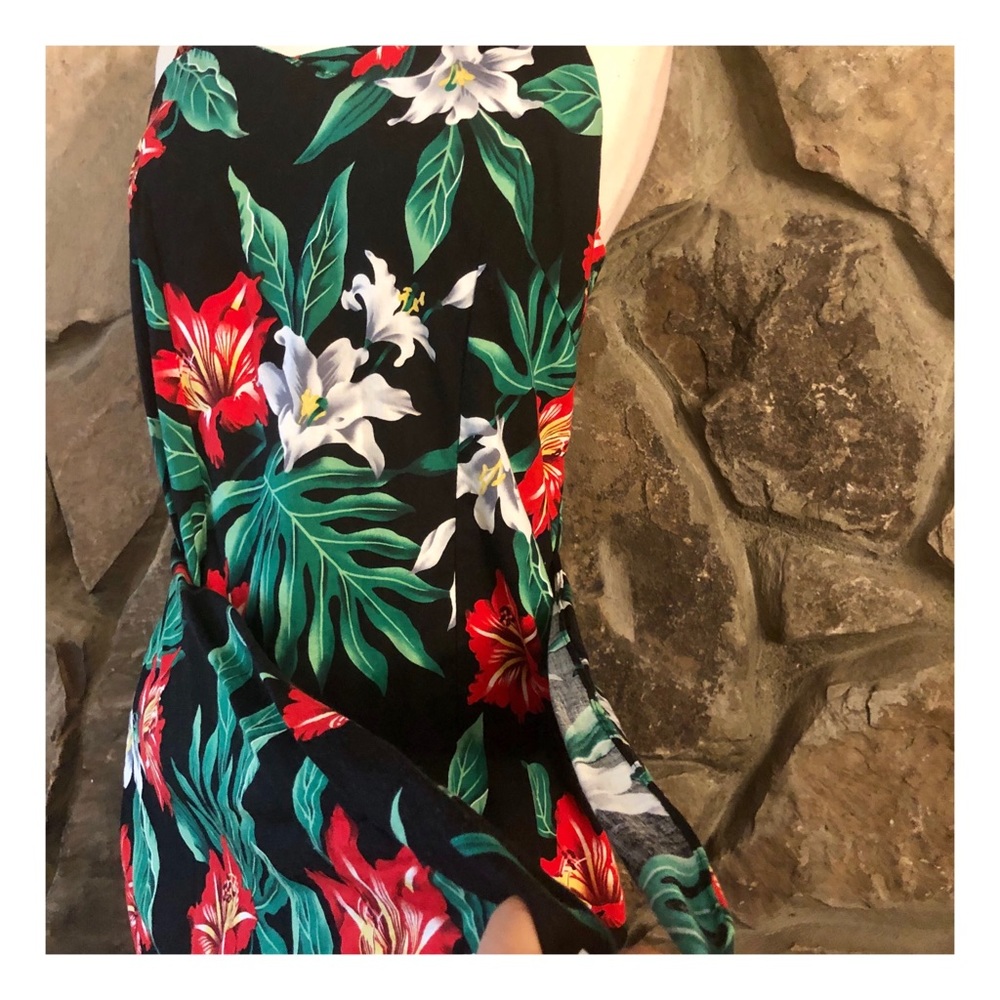 💫sold💫 Vintage Tropical Print Hawaiian Dress - Picture 2 of 6